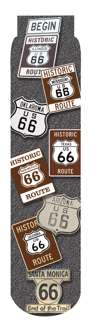 Route 66 Crew Socks, Black