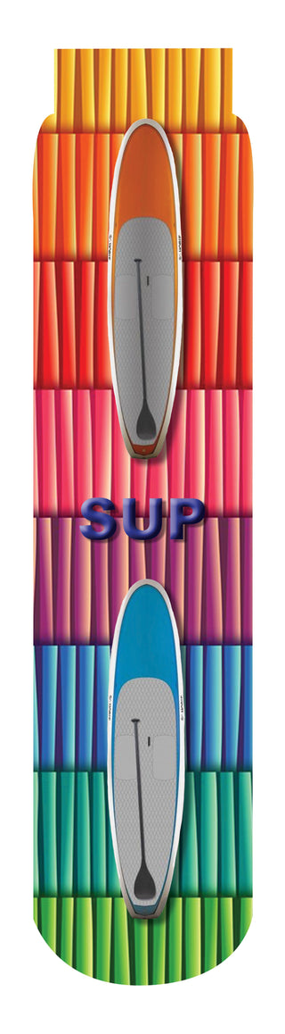 SUP: Stand Up Paddleboard Crew Socks, Multi.