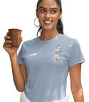 Ripped Rags Scattered Flowers "Gratitude Serenity Freedom" Women's Ripped T-shirt