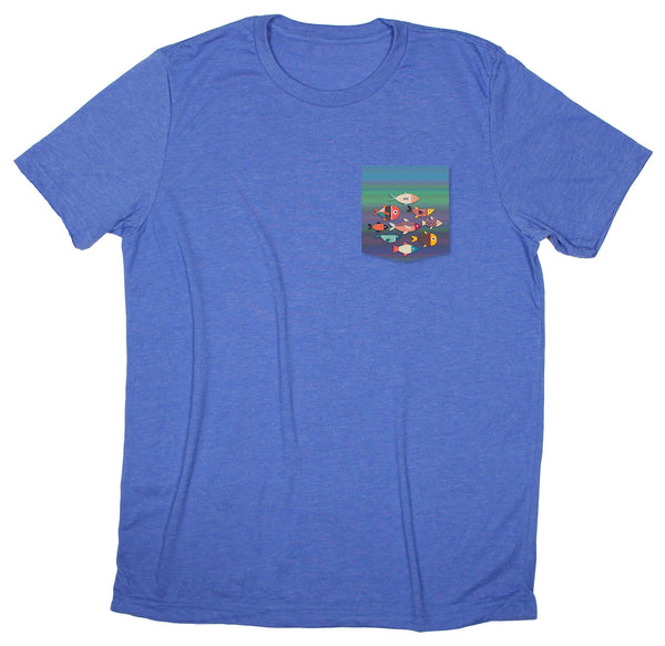 School of Fish Pocket T-shirt