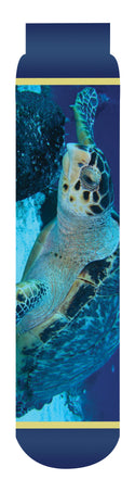 Sea Turtle Crew Socks, Blue