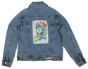 Ripped Rags Serenely Washed Women's Distressed Denim Jacket, Medium Blue
