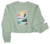 Women's Sage Cropped Sweatshirt