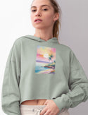 Serenity Women's Cropped Hoodie