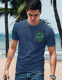 Tropical Midnight Palms Pocket T-shirt