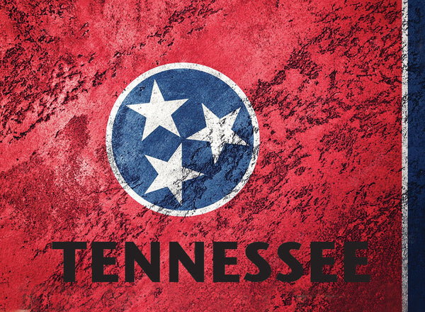 Tennessee Flag Ripped T-shirt