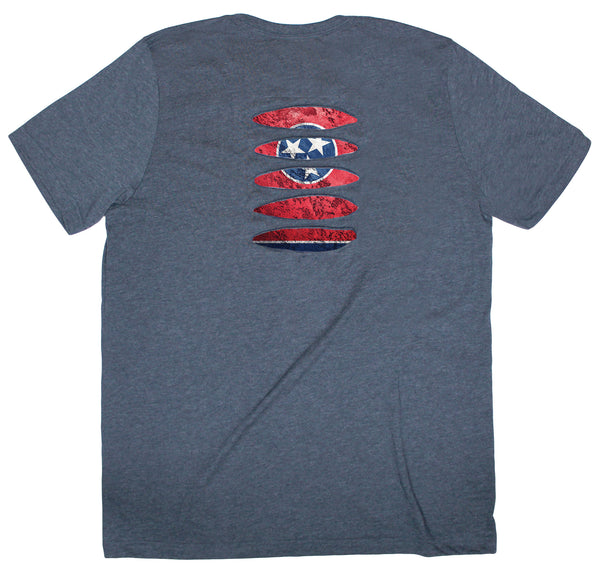 Tennessee Flag Ripped T-shirt