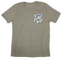 Tiki Fever Blue Pocket T-shirt