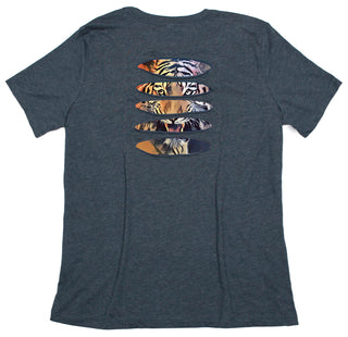 Buy womens-navy-crew-neck Tough Tiger Women&#39;s Ripped T-shirt