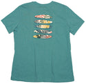 Tropical Earth Tones Women's Ripped T-shirt