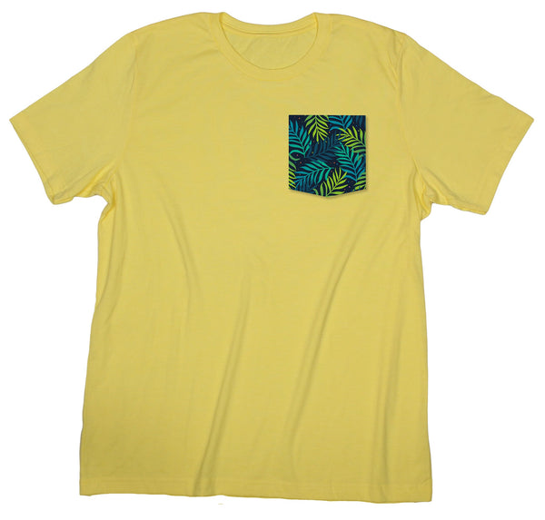 Tropical Midnight Palms Pocket T-shirt