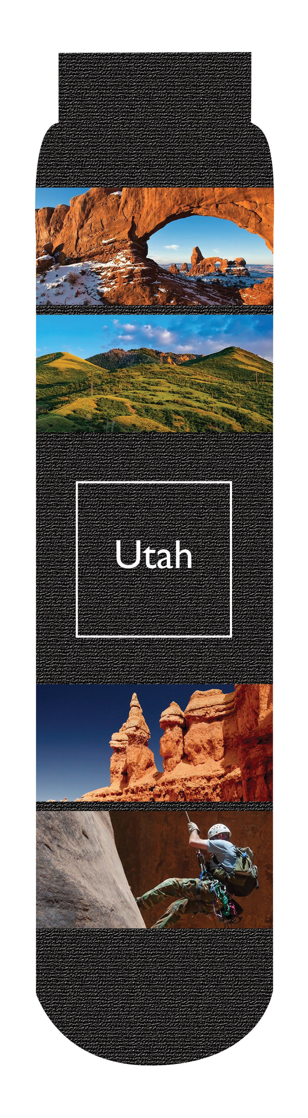 Utah State Crew Socks, Black