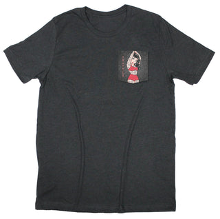 Vintage Tattoo Chica Pocket T-shirt