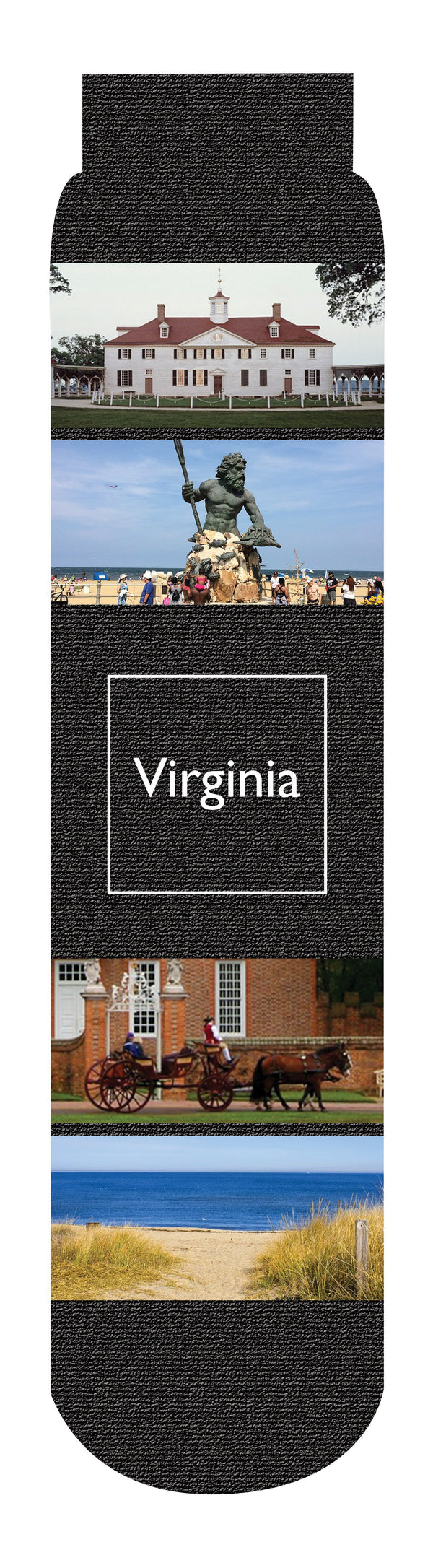 Virginia Crew Socks, Black