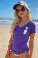 Ripped Rags Dragonfly Flight "Dare to Speak Up" Women's V-neck T-shirt
