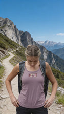 Ripped Rags Claret Delight "You are Beautiful" Women's Frayed Patch Tank Top
