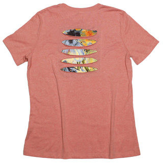 Buy womens-sunset-crew Abstract Floral Women&#39;s Ripped T-shirt