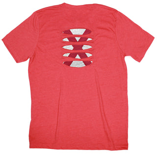 Buy red Alabama Flag Ripped T-shirt