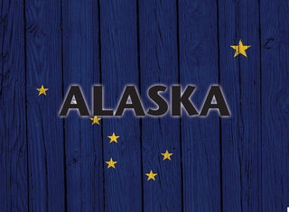 Alaska Flag Ripped T-shirt