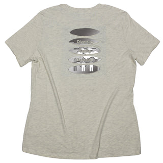 Buy womens-prism-ivory-crew All People &quot;Diversity Equity Inclusion&quot; Women&#39;s Ripped T-shirt