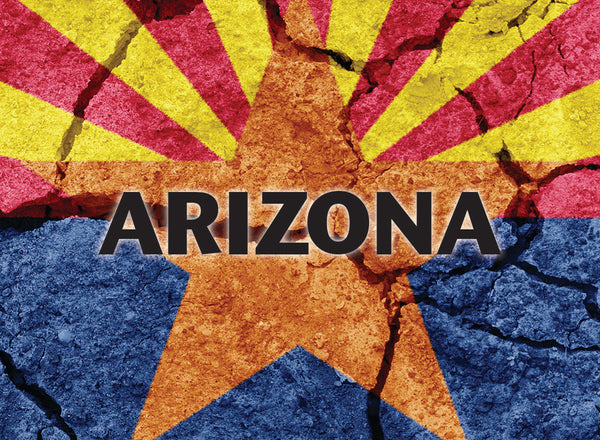 Arizona Flag Ripped T-shirt