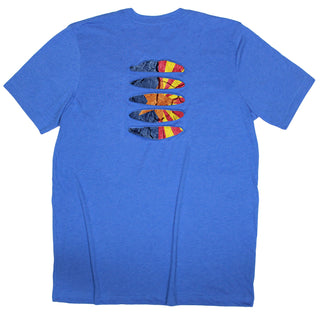 Buy royal Arizona Flag Ripped T-shirt