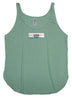 Women's Stonewash Green Tank