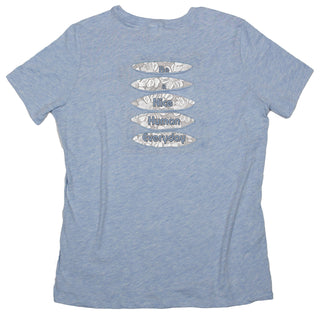 Buy womens-prism-blue-crew Daisies &quot;Be a Nice Human Everyday&quot; Women&#39;s Ripped T-shirt