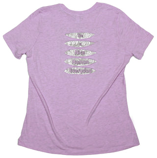 Buy womens-prism-lilac-crew Daisies &quot;Be a Nice Human Everyday&quot; Women&#39;s Ripped T-shirt