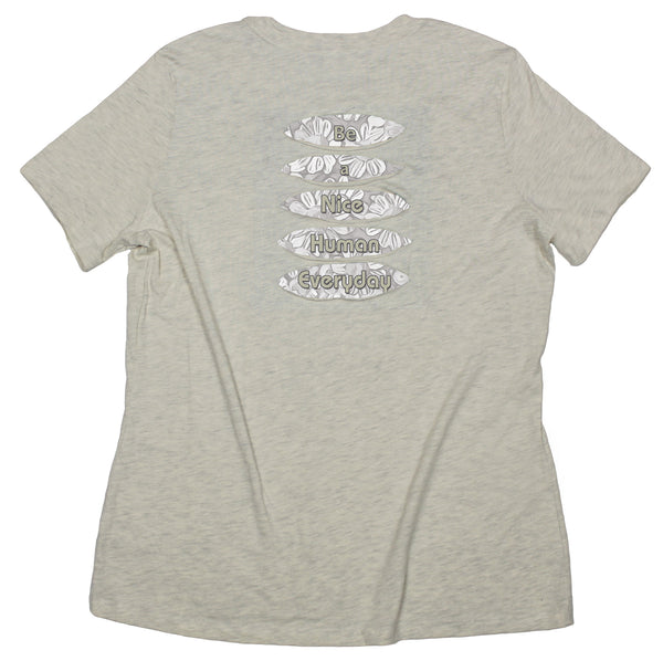 Daisies "Be a Nice Human Everyday" Women's Ripped T-shirt