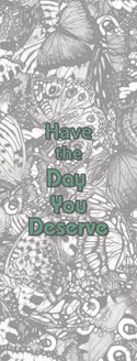 Butterflies "Have the Day You Deserve" Women's Ripped T-shirt