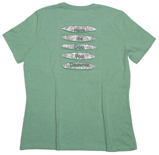 Buy womens-prism-green-crew Butterflies &quot;Have the Day You Deserve&quot; Women&#39;s Ripped T-shirt