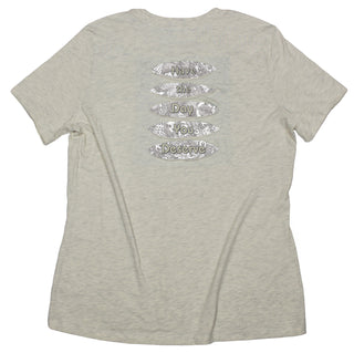 Buy womens-prism-ivory-crew Butterflies &quot;Have the Day You Deserve&quot; Women&#39;s Ripped T-shirt