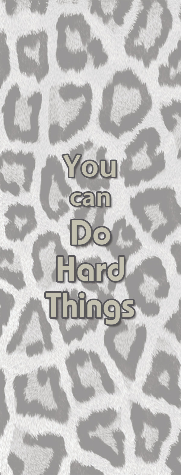 Leopard "You can Do Hard Things" Women's Ripped T-shirt