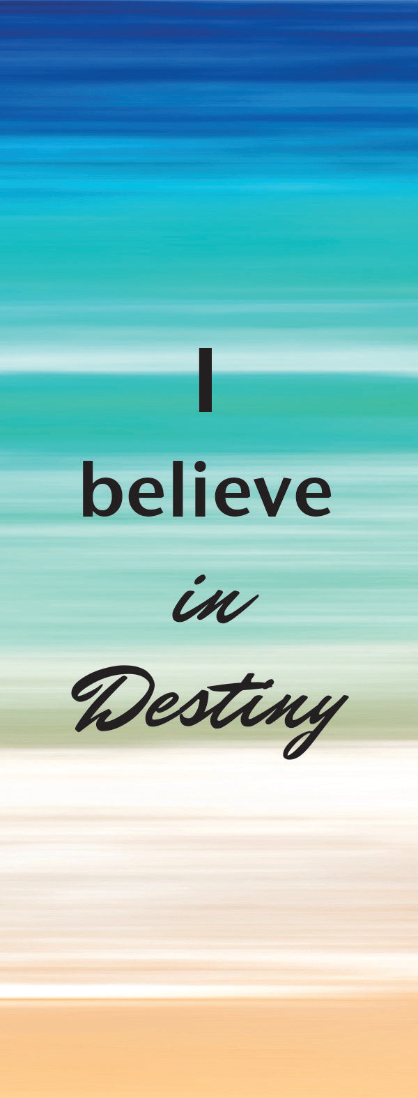 Beach "I Believe in Destiny" Women's Ripped T-shirt