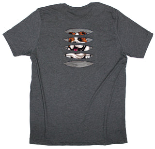 Buy dark-grey Beefy Bulldog Ripped T-shirt