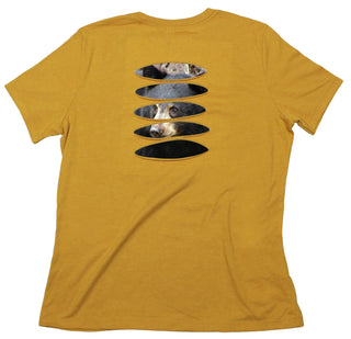 Buy womens-mustard-crew Black Bear Women&#39;s Ripped T-shirt