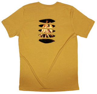 Buy mustard Campfire Ripped T-shirt