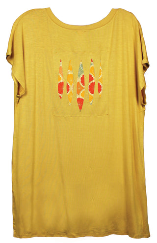 Citrus Surprise Women's Ripped Tunic