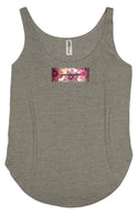 Claret Delight "You are Beautiful" Women's Frayed Patch Tank Top