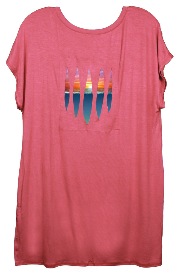 Depths of the Ocean Women's Ripped T-shirt