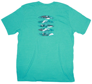 Buy sea-green Dolphin Tsunami Ripped T-shirt