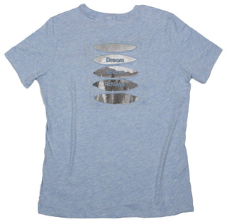 Buy womens-prism-blue-crew Forest &quot;Dream Believe Achieve&quot; Women&#39;s Ripped T-shirt