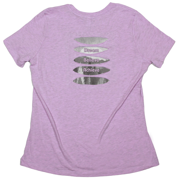 Forest "Dream Believe Achieve" Women's Ripped T-shirt