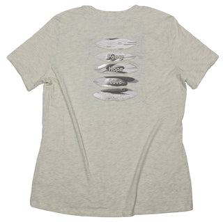 Buy womens-prism-ivory-crew Forest &quot;Dream Believe Achieve&quot; Women&#39;s Ripped T-shirt