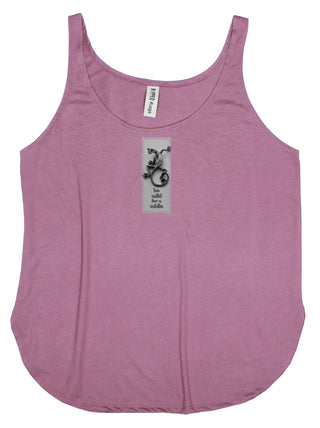 Buy womens-shiraz-tank Gecko &quot;Be Wild for a While&quot; Women&#39;s Frayed Patch Tank Top