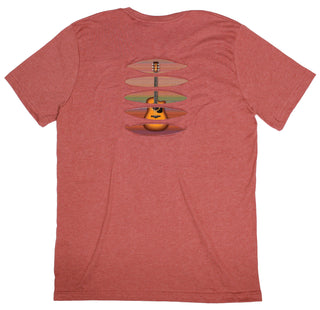 Buy clay Guitar Love Ripped T-shirt