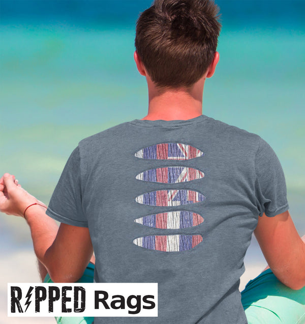 Hawaii Flag Ripped T-shirt