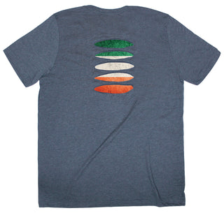 Buy navy Ireland Flag Ripped T-shirt