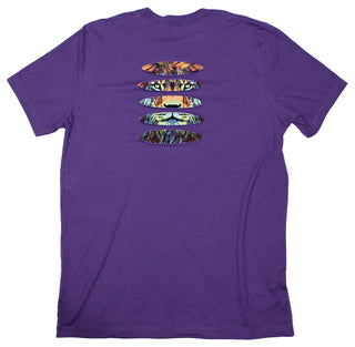 Buy purple Lone Lion Ripped T-shirt